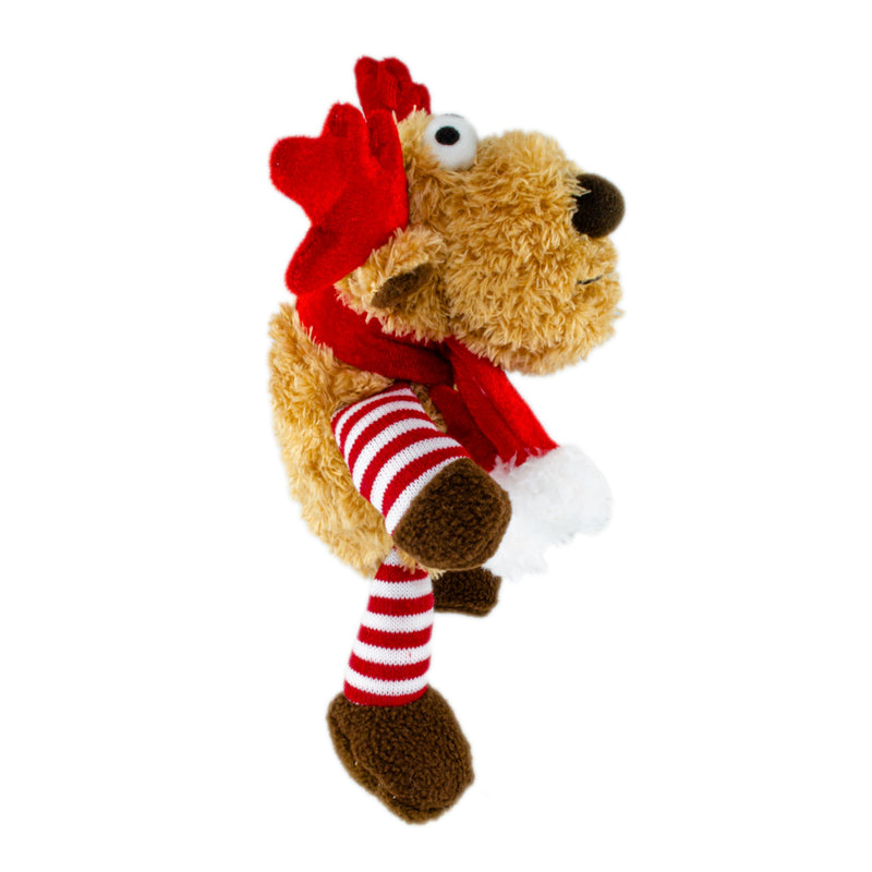 Scarlaroo Christmas Reindeer Plush Dog Toy Gift for Puppy and Small Dogs - Gift Guide