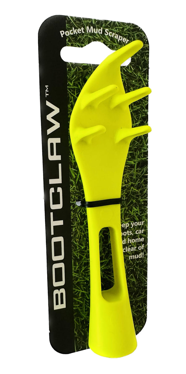 Bootclaw - the pocket mud scraper. Ideal for football and rugby boots, running shoes, golf shoes and walking boots. (neon) - Gift Guide