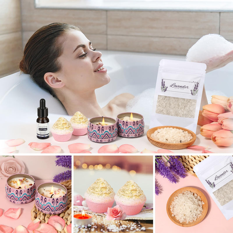 Pamper Gifts for Women, Birthday Gifts, Pamper Sets Hamper for Women, Mum, Mother, Friend, Sister, Wife, Her, Self Care Relaxation Spa, Relax Bath Gift Birthday Presents for Women