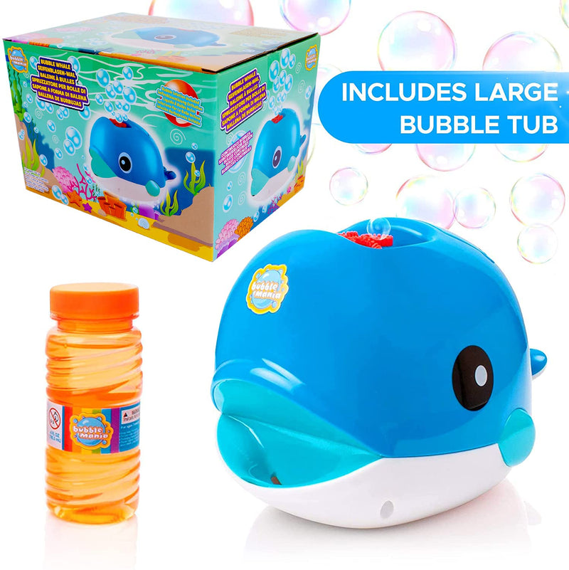 Bubble Mania Bubble Machine - Bubble Blower Whale For Kids - Automatic Bubble Maker Machine