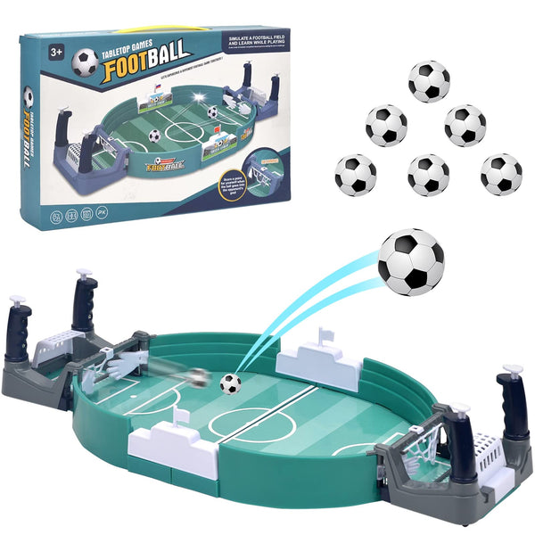 Mini Table Top Football Game, Table Soccer Game with 6 Footballs, Table Interactive Game for Kids and Adults, Table Football Board Games for Christmas Birthday Gifts - Football Gifts for Boys - Gift Guide