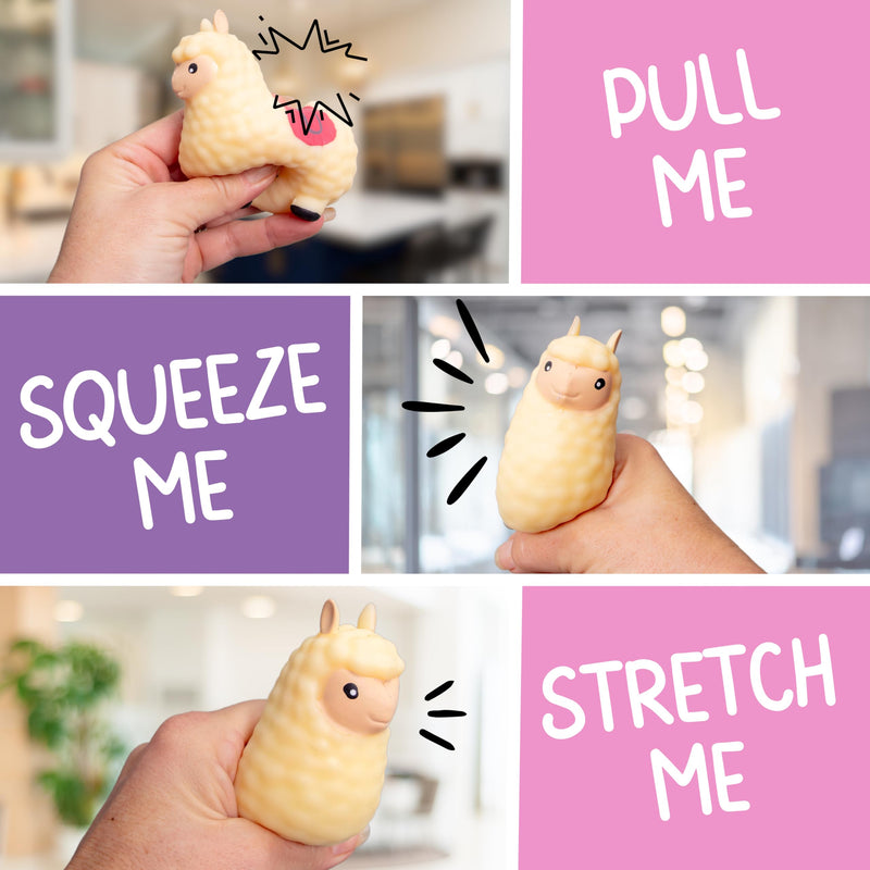 Boxer Gifts Calma Llama Stress Toy - Squishy Fidget Toys & Stress Balls For Adults - Helps With Anxiety Relief - Office Desk Toy Fun Stocking Filler Gifts For Women - Colleagues Secret Santa Gift - Gift Guide