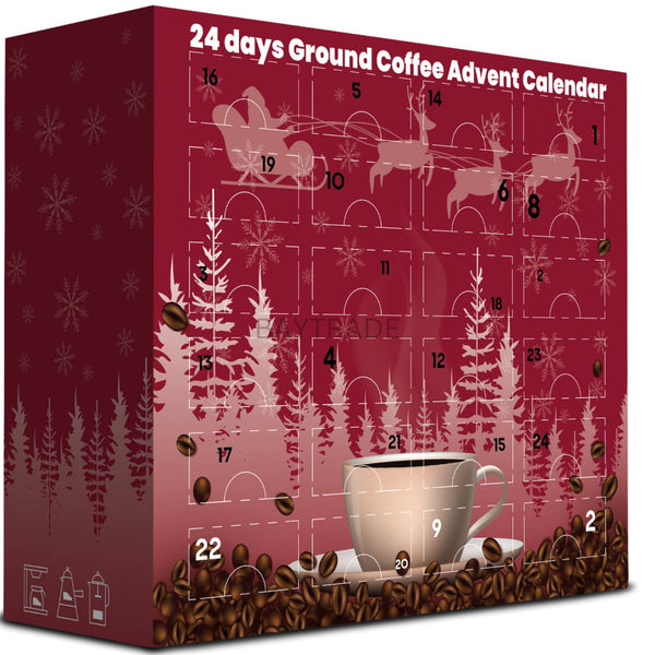 Christmas Coffee Advent Calendar 2024|24 Days Flavoured GROUND Coffee For Cafetiere | Gourmet Coffee Gift Set | Adult Advent Calendar 2024 For Men Women Couples Ladies Lovers Vegan Xmas Dairy Free (1) - Gift Guide