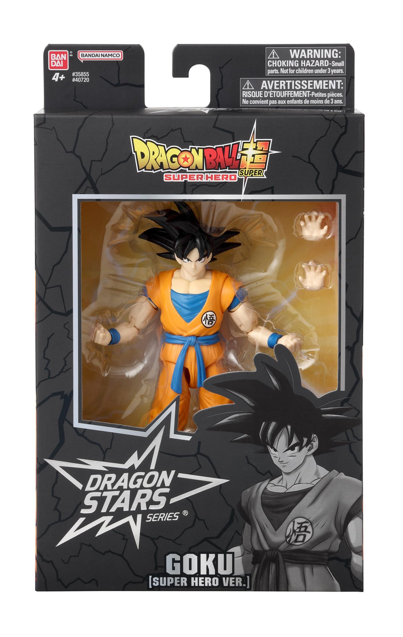 BANDAI Dragon Stars Figures Superhero Goku | Dragon Ball Superhero Goku Action Figure | 17cm Articulated Dragon Ball Figure Dragon Stars Anime Figures | Anime Gifts And Anime Merch