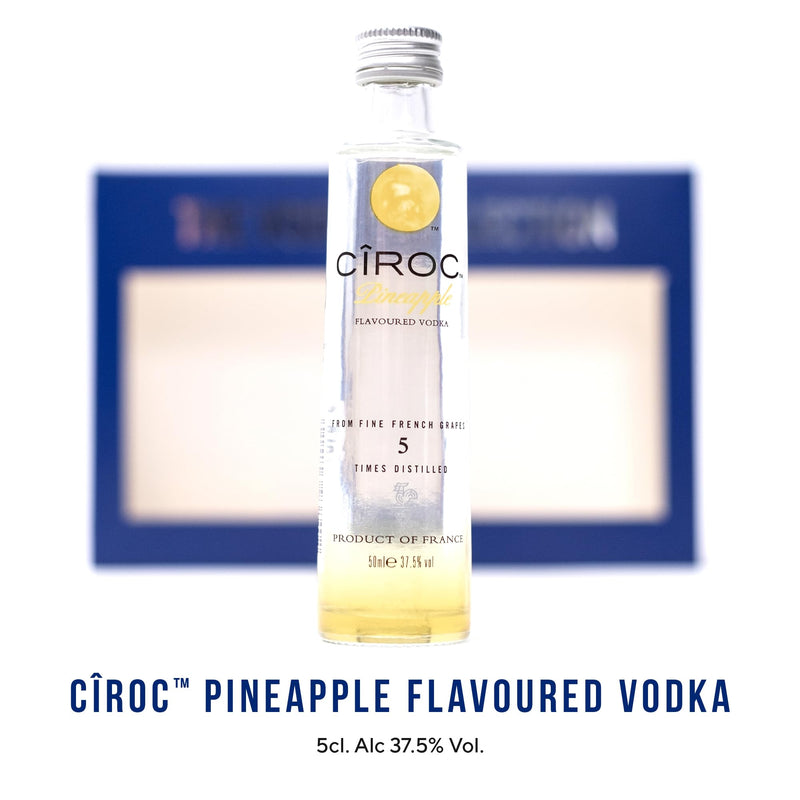 Vodka Gift Set - Flavoured Vodka 4x 5cl Ciroc Pineapple Vodka, JJ Whitley Watermelon, Whitley Neill Blood Orange Vodka, Absolut Vanilla Vodka, Alcohol Gift Set - Birthday Vodka Gifts for Women, Men