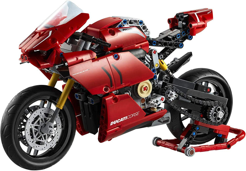 LEGO Technic Ducati Panigale V4 R 42107 Motorcycle Toy Building Kit, Build A Model Motorcycle, Featuring Gearbox and Suspension, New 2020 (646 Pieces),