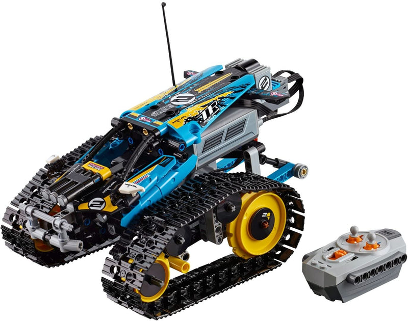 LEGO 42095 Technic Remote-Controlled Tracked Stunt Racer Toy, 2 in 1 Race Car Model with Power Functions Motor Building Set, Racing Vehicles Collection