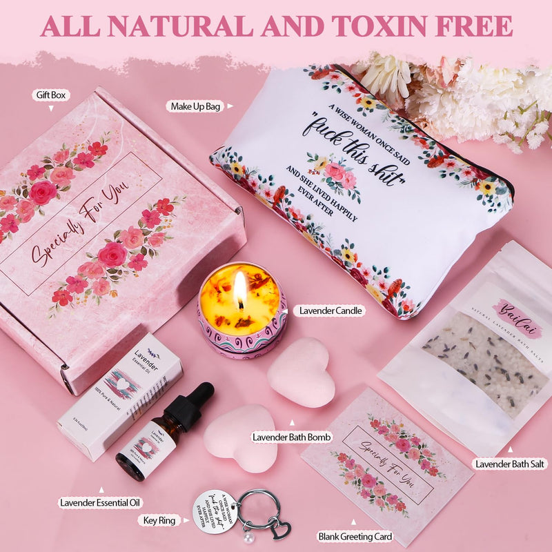 Bath Sets Birthday Pamper Gifts for Women Her, Unique Skin Care Self Care package for Her Pamper Hampers Kit for Women, Relaxation Spa Gifts Sets Get Well Soon Gift Ideas for Best Friend, Mum, Sister