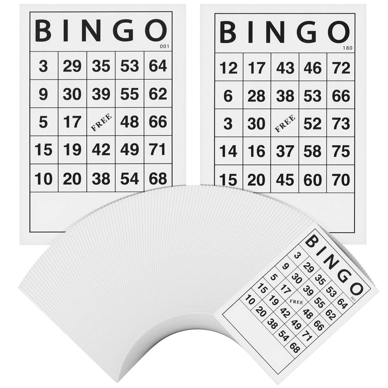 Classic Bingo Game for Adults and Kids, 180 Different Cards, Party Game, Family Game