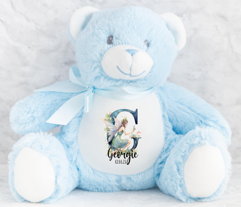 Crafted Memories - Personalised Bunny Rabbit | Customisable Teddy for Kids | Christening Keepsake for Girls & Boys | Godchild & Goddaughter Present | 26-34cm, Grey or White - Gift Guide