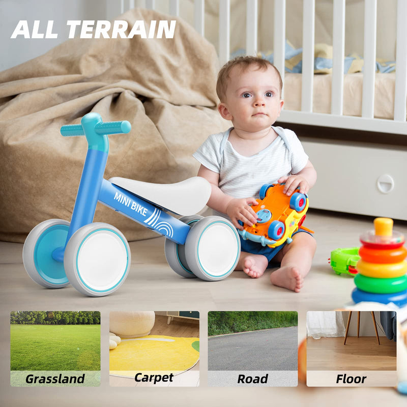 KORIMEFA Baby Balance Bike 1 Year Old Ride On Toys Baby First Bike 1st Birthday for Girls Boys Toddler Bike for 10-24 Months Baby Walker No Pedals
