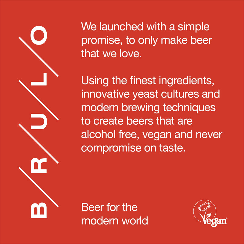 Brulo Non-Alcoholic Beer - Luxury Gift Sets Alcohol-Free, Low-Calorie, & Vegan. (5 Fruit Gose Gift Set)