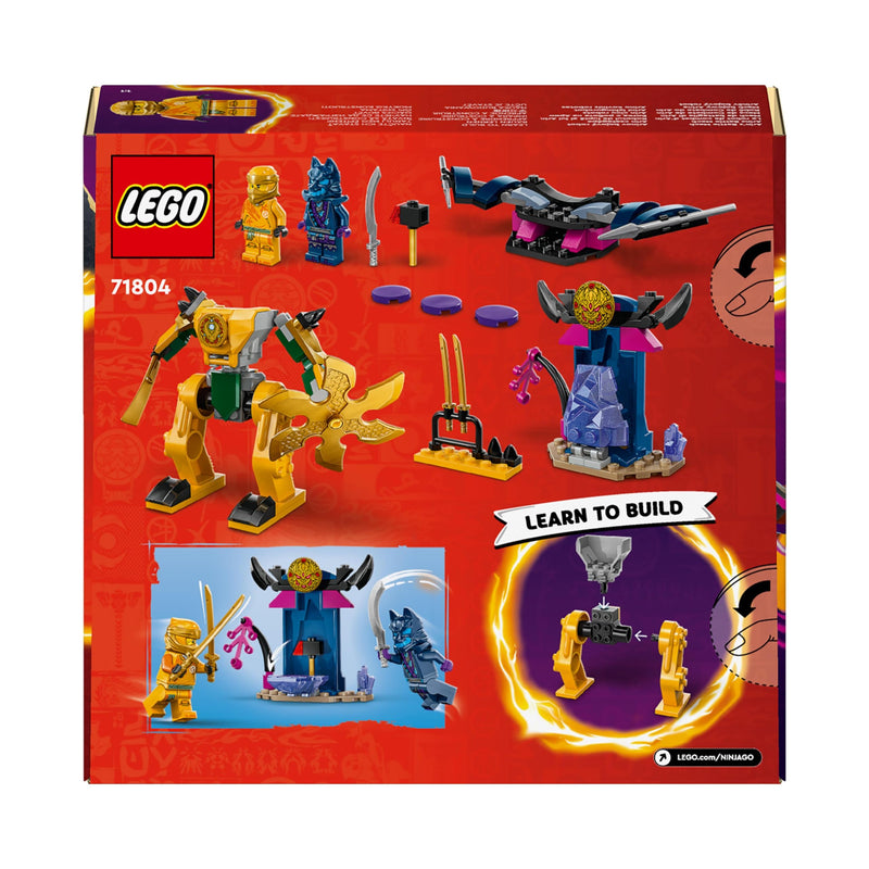 LEGO NINJAGO Arin’s Battle Mech, Action Figure Ninja Toy for 4 Plus Year Old Boys, Girls & Kids, Dragons Rising Set with Arin Minifigure and Mini Katana Sword Accessory, Action Toys, Gift Idea 71804