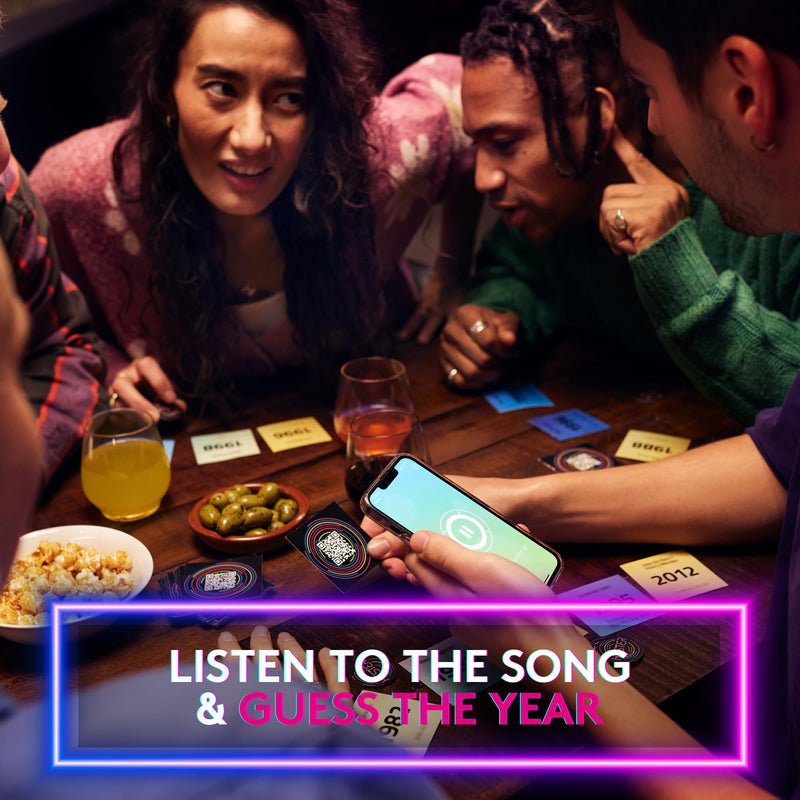 Hitster - The Music Party Board Game, Card Game, Fun Music Quiz Game,2-10 Players - 300Plus Iconic Music Hits - Great For Game Nights, Date Nights, Parties, Adult and Family Games - Jumbo (UK Edition)