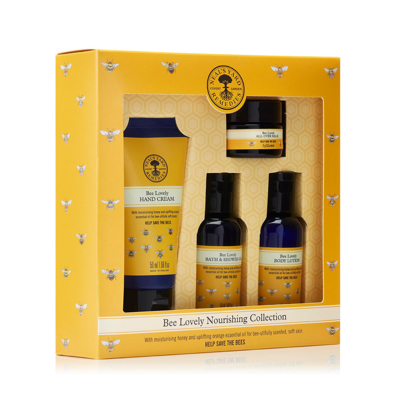 Neal's Yard Remedies | Bee Lovely Nourishing Collection | Set of Hand Cream, Shower Gel, Body Lotion & All Over Balm | Gifts for Women | Pack of 4 - Gift Guide