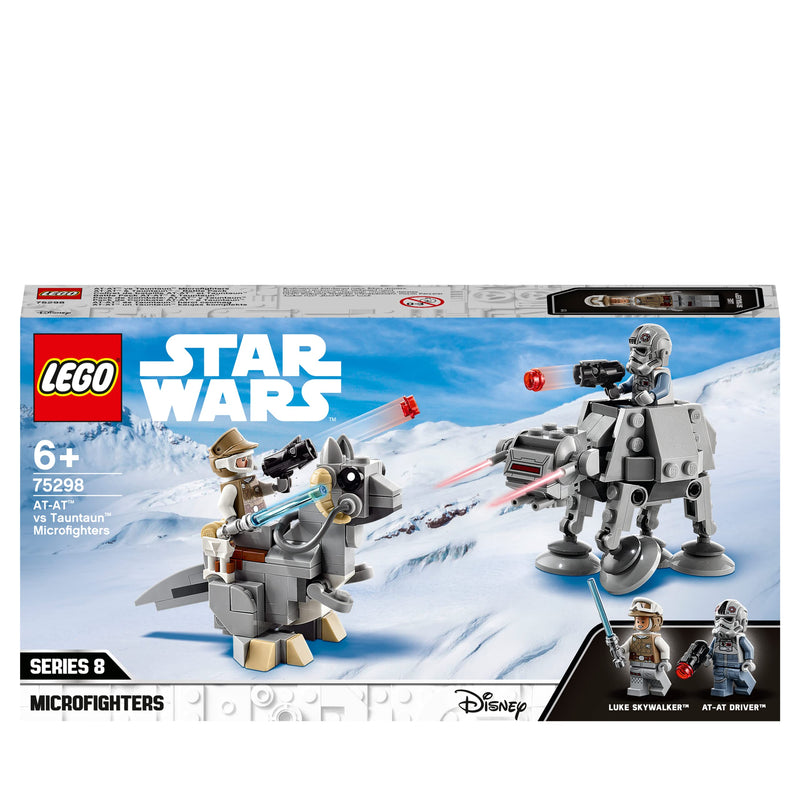 LEGO 75298 Star Wars AT-AT vs. Tauntaun Microfighters Building Set with Luke Skywalker and AT-AT Driver Minifigures