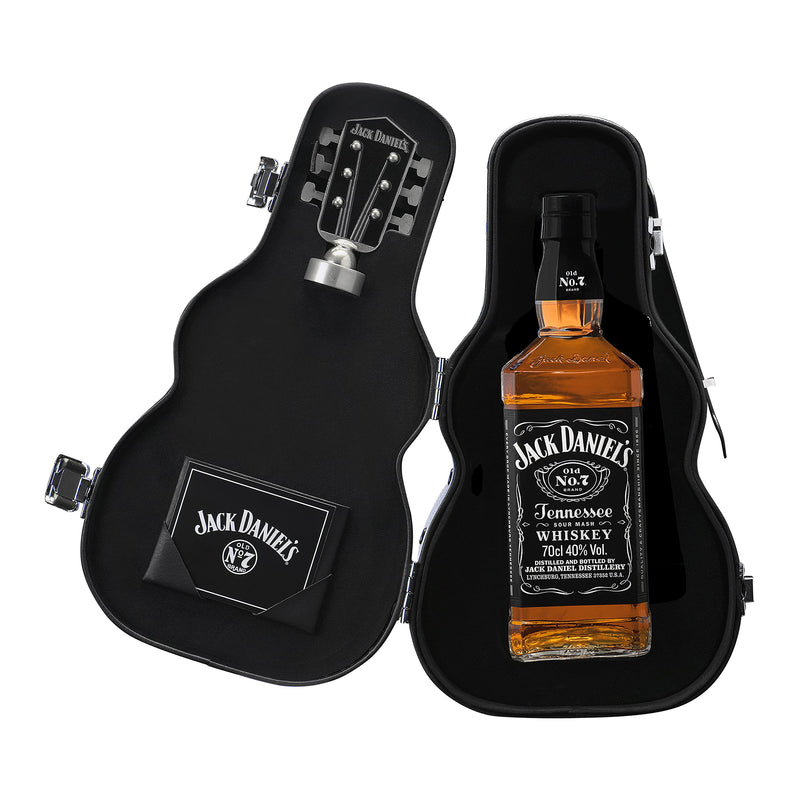 Jack Daniel's Tennessee Whiskey Guitar Case Gift Set, 70 cl