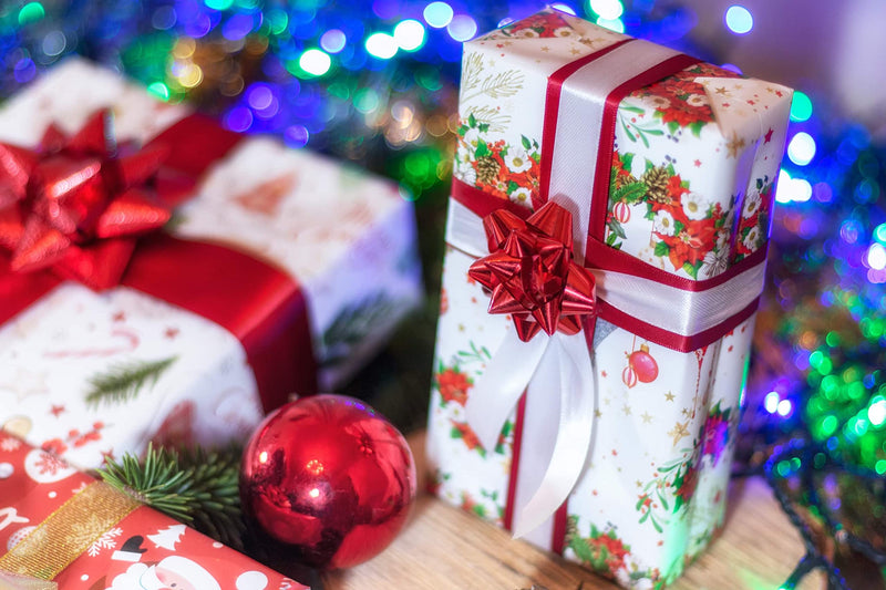 ARKRAFT christmas wrapping paper set of 4 sheets size 34 x 25 inch for gift pack (Nat3) - Gift Guide