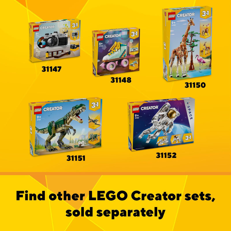 LEGO Creator 3in1 Modern House to 3-Storey City Building to Forest Cabin Set, Model Building Kit for Kids, Gift Idea for 9 Plus Year Old Boys and Girls 31153