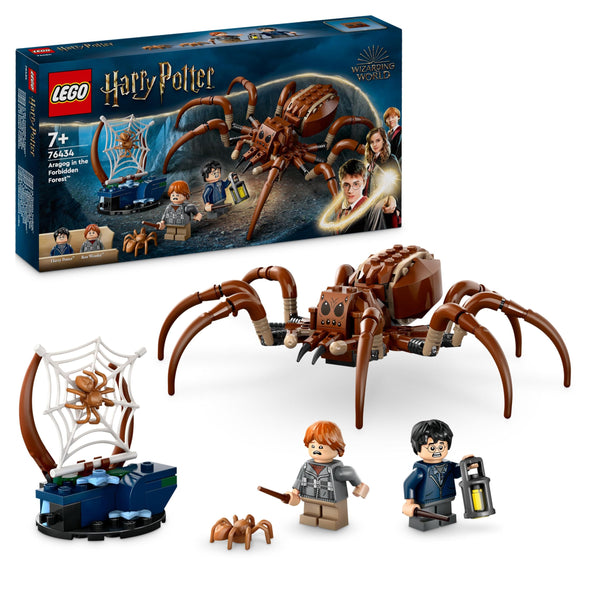 LEGO Harry Potter Aragog in the Forbidden Forest Set, Building Toy for Kids, with Spider Figure & Ron Weasley Character Minifigure, Wizarding World Gift for 7 Plus Year Old Boys, Girls and Fans 76434