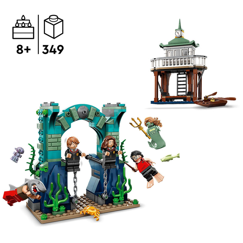 LEGO Harry Potter Triwizard Tournament: The Black Lake, Goblet of Fire Building Toy Playset for Kids, Boys & Girls with Boat Model and 5 Minifigures 76420