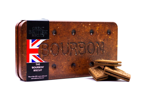 Giant Bourbon Biscuits Gift Set - Chocolate Biscuit Tin Christmas Gifts, Family Biscuits Box with Luxury Bourbon Chocolate Biscuits - Biscuit Hamper Gift Ideas, Chocolate Gifts for Men & Women, 400g