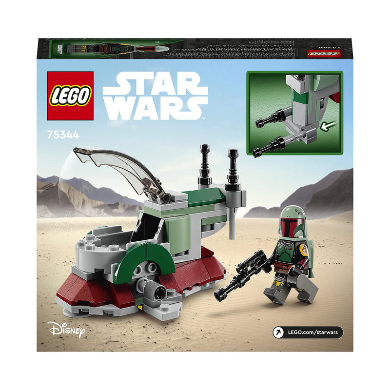 LEGO Star Wars Boba Fett's Starship Microfighter, Buildable Toy Vehicle with Adjustable Wings and Flick Shooters, The Mandalorian Set for Kids 75344