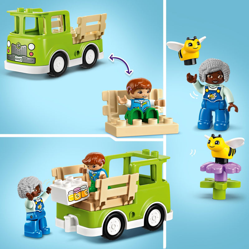 LEGO DUPLO Town Caring for Bees & Beehives, Kids’ Learning Toy with Drivable Truck, Beehive and 2 Figures, Early Development and Activity Toys, Gifts for Toddlers, Boys & Girls Aged 2 Plus 10419