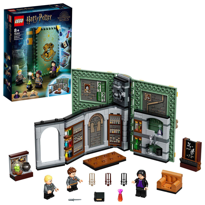 LEGO 76383 Harry Potter Hogwarts Moment: Potions Class, Collectible Book Toy for Kids, Travel Case, Portable Playset Gift Idea