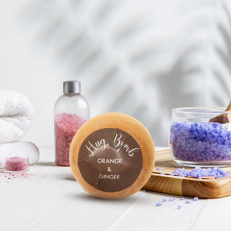 Hug Pamper Gift for Her, Care Package Pamper Gift Set for women, Bath set for a Relaxation Spa day at home. Great thinking of you gift idea with Teddy