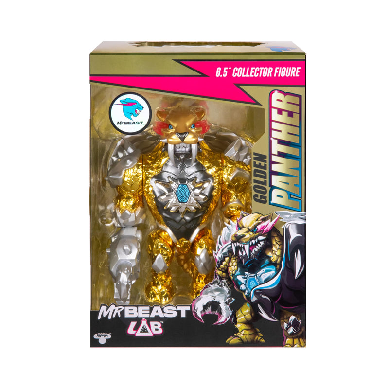 MrBeast Lab Apex Beast Panther Collector Figure, Standing At 6.25Inches/15.8cm Tall, With Extreme Detailing, Premium Packaging, 13 Points Of Articulation And Chomp Jaw, 2 To Collect