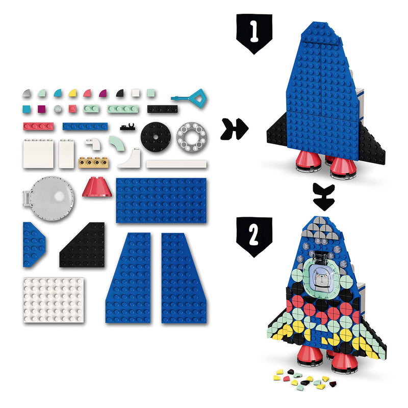 LEGO 41936 DOTS Pencil Holder Rocket Toy Desk Décoration, Creative Activities, Craft Kit for Kids Age 6+