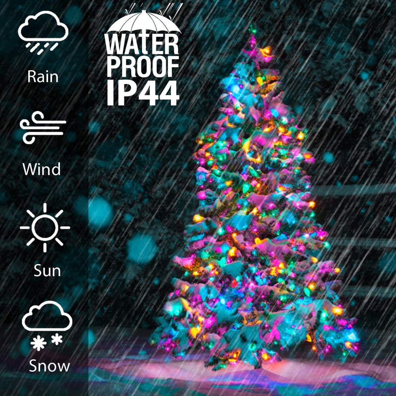 GlobaLink Christmas String Lights, Multicolor 20M/66FT 200LEDs Christmas Lights Outdoor, IP44 Waterproof Christmas Fairy Lights with 8 Lighting Modes for Xmas Decoration Indoor Outside Wedding Garden - Gift Guide