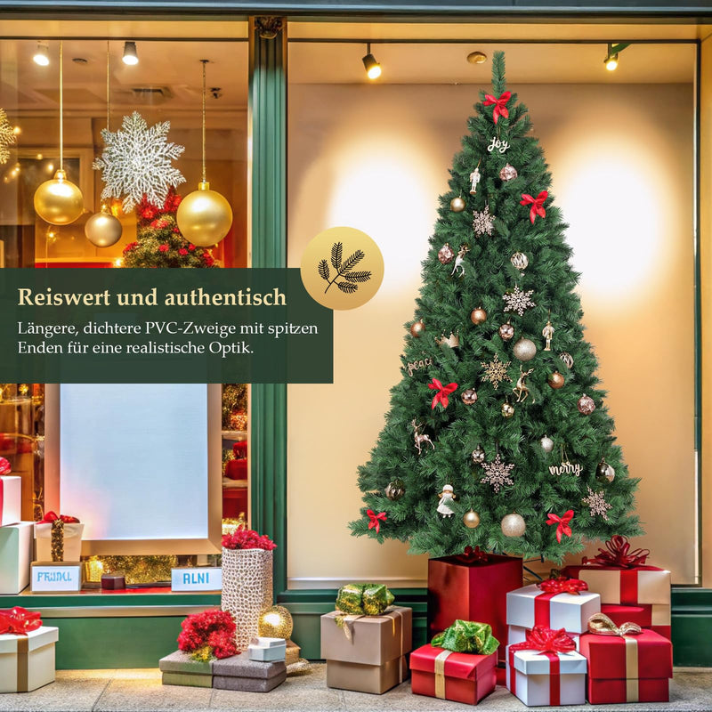 SALCAR 6ft Christmas Tree, Artificial Christmas Tree With Metal Stand, Spruce Pine Tree 180cm Xmas Tree, 6 ft Quick Setup Tree, Christmas Decoration - Gift Guide