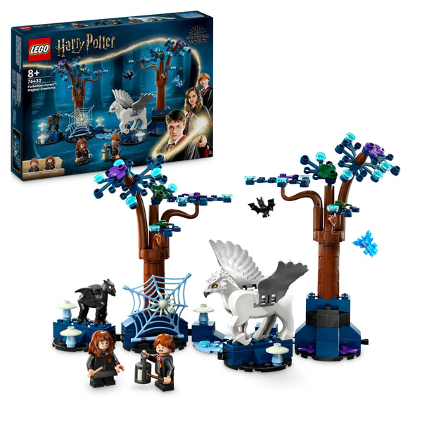 LEGO Harry Potter Forbidden Forest: Magical Creatures Animal Toy for 8 Plus Year Old Kids, Girls & Boys, with Glow-in-the-Dark Elements, Includes Buckbeak and Thestral Figures, Gift Idea 76432