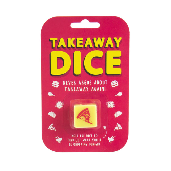 Gift Republic Takeaway Dinner Dice, Yellow, Medium