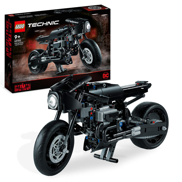 LEGO Technic THE BATMAN – BATCYCLE Set, Collectible Toy Motorbike, Scale Model Building Kit of the Iconic Super Hero Bike from 2022 Movie 42155