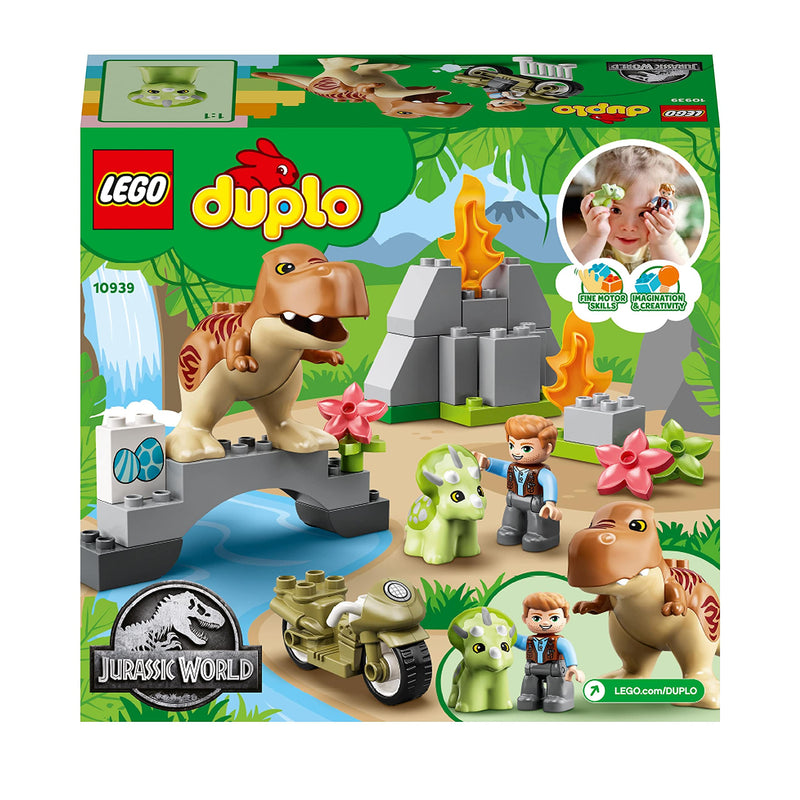 LEGO 10939 DUPLO Jurassic World T. rex and Triceratops Dinosaur Breakout