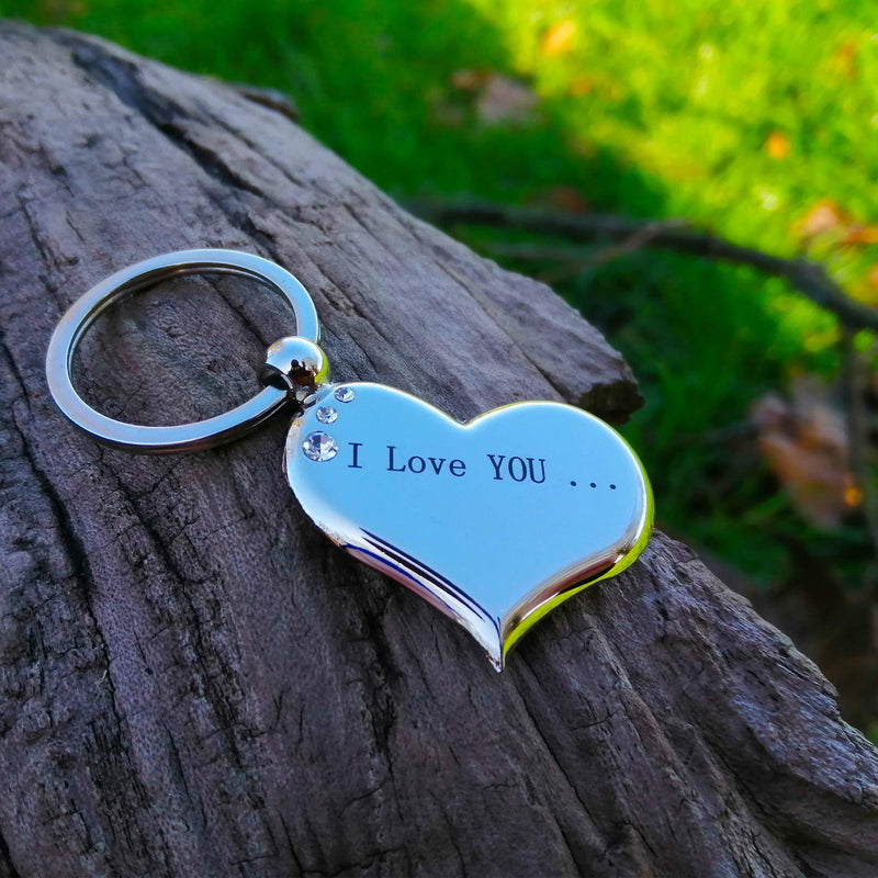 LT I Love You Gifts for her, Metal Keyring, Valentines Gifts for Her, Anniversary Present for Her, Gifts for Girlfriend, Romantic Gifts for Her