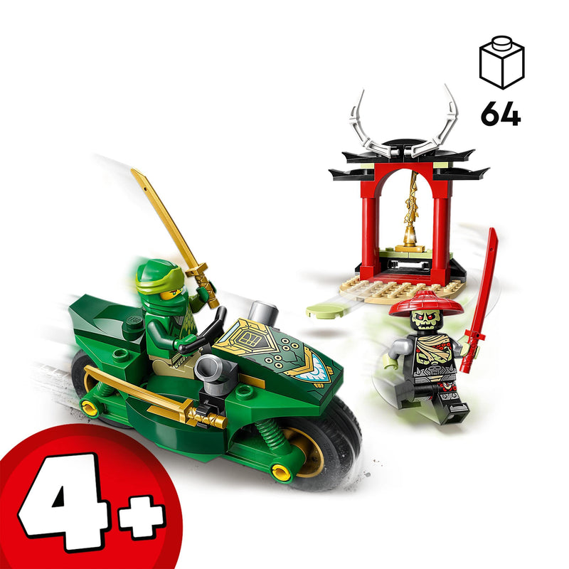 LEGO NINJAGO Lloyd’s Ninja Street Bike Motorbike Toy for Preschool Kids 4 Plus Years Old, Easy-to-Build Beginners Learning Set for Juniors, Gift Idea 71788