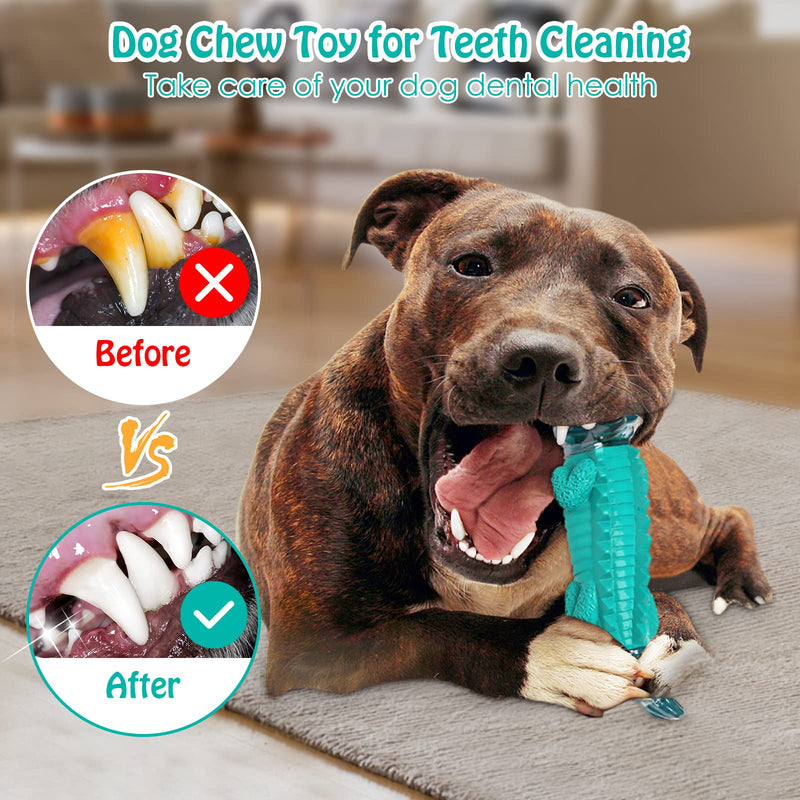 Aleath Indestructible Dog Chew Toys: Dog Toy for Large Medium Breed Dog - Dog Toys for Aggressive Chewers - Tough Dog Toys - Gift Guide