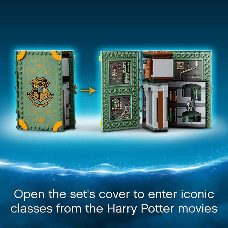 LEGO 76383 Harry Potter Hogwarts Moment: Potions Class, Collectible Book Toy for Kids, Travel Case, Portable Playset Gift Idea