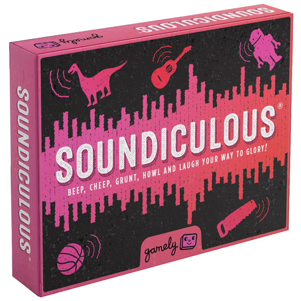 Soundiculous: The Pocketsize Party Game of Hilarious Sounds | The Family Friendly Card Game That Gets Kids, Adults and the Whole Family Laughing