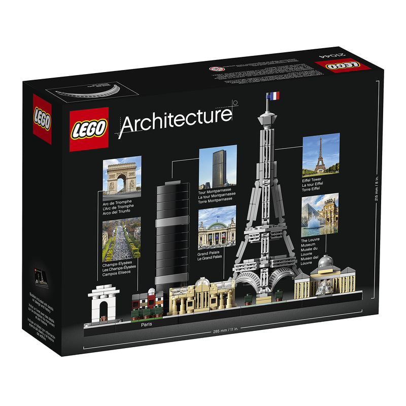 LEGO Architecture Paris Model Building Set for Adults with Eiffel Tower and The Louvre Model, Skyline Collection, Office Home Décor, Collectible Gift Idea for Women, Men, Her or Him 21044
