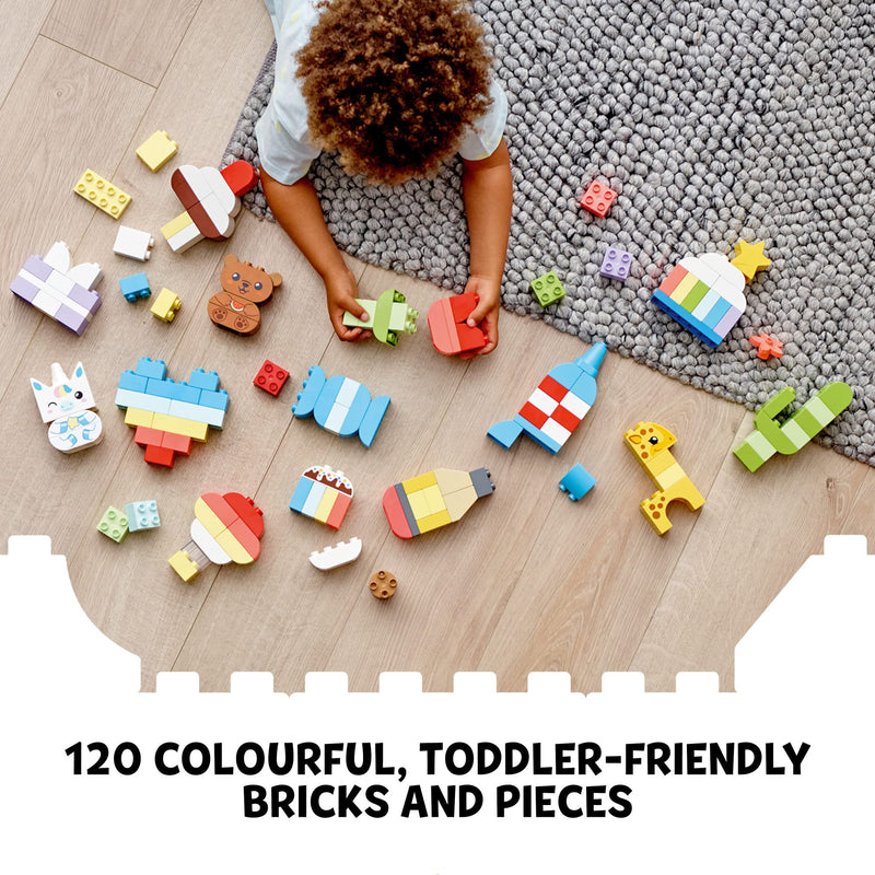 LEGO DUPLO Creative Building Time 10978 Colorful Construction Toy for Preschoolers Aged 18 Months and up (120 Pieces)