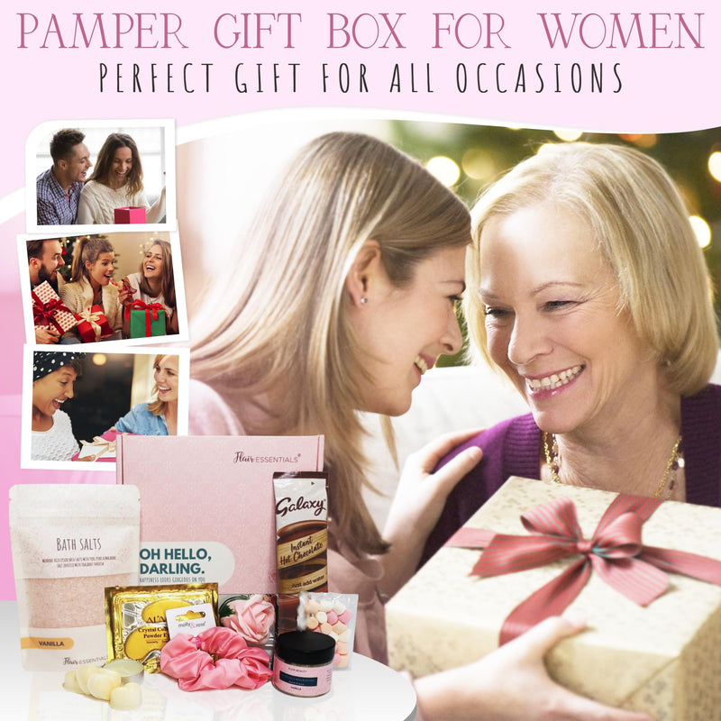 Pamper Gift Set for Women, Self Care Gift, Birthday Hamper Pamper Set for Her, Hug in a Box - Vanilla