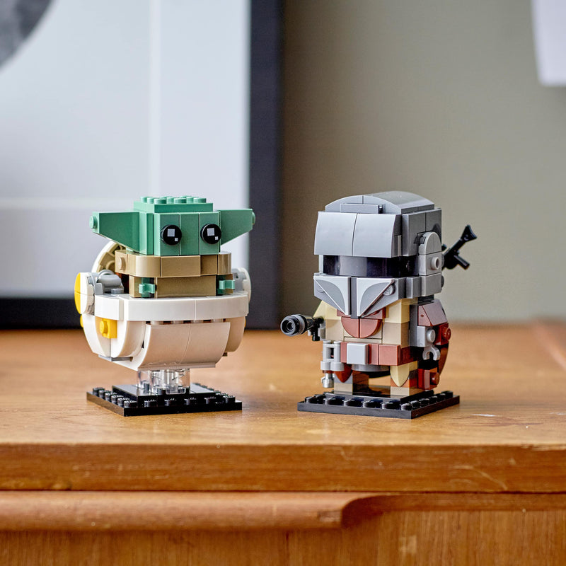 LEGO BrickHeadz Star Wars The Mandalorian & The Child 75317 Building Kit, Fun Building Toy for Kids and Any Star Wars Fan Featuring Buildable The Mandalorian and The Child Figures (295 Pieces)