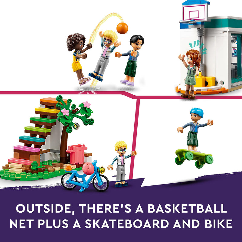 LEGO Friends Heartlake International School Playset, Building Toy for 8 Plus Year Old Kids, Girls and Boys with 5 Character Mini-Dolls & Accessories, Birthday Gift Idea 41731