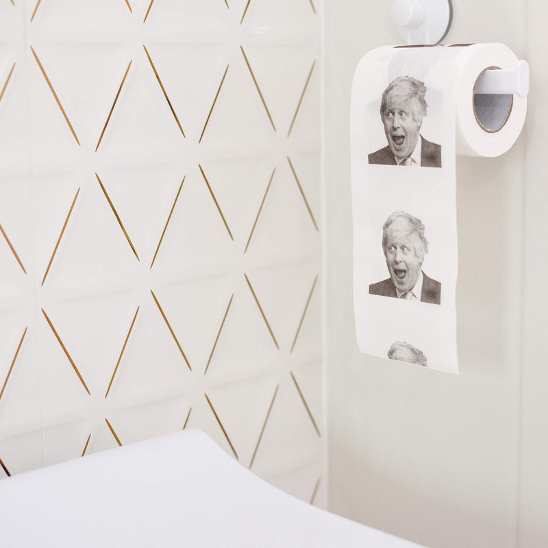 Boris Johnson Toilet Paper - Funny Printed Loo Roll in Novelty Gift Box - Brexit Special Boris Butt Wipes