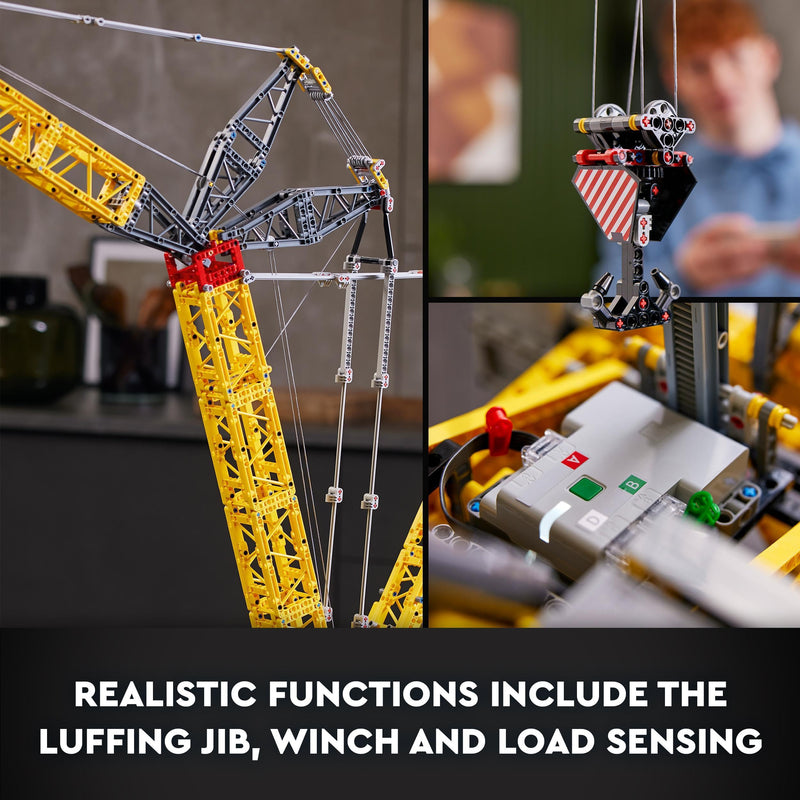 LEGO Technic Liebherr Crawler Crane LR 13000 Set, Build the Ultimate Remote Controlled Construction Vehicle with Control+ App, Winch System and Luffing Jib, Large Model for Adults, Men, Women 42146